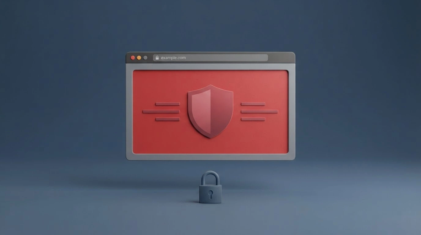 A government-styled notice graphic with a blocked-website warning message, the ACMA logo implied but not reproduced