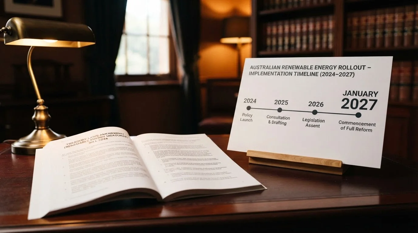 A calendar page turned to January 2027 beside the text of the Interactive Gambling Amendment Bill