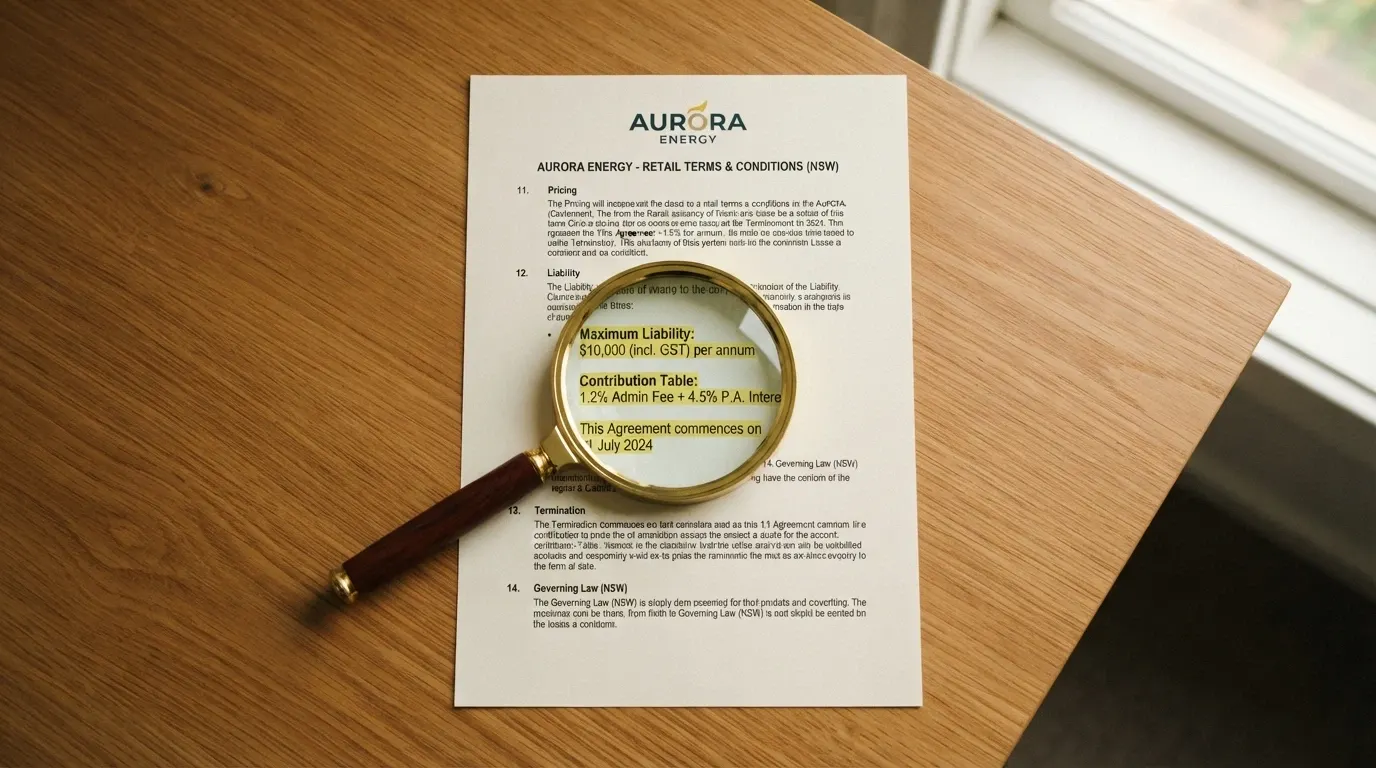 A magnifying glass over a section of bonus terms and conditions, highlighting the max bet cap, game contribution table and validity expiry date in yellow