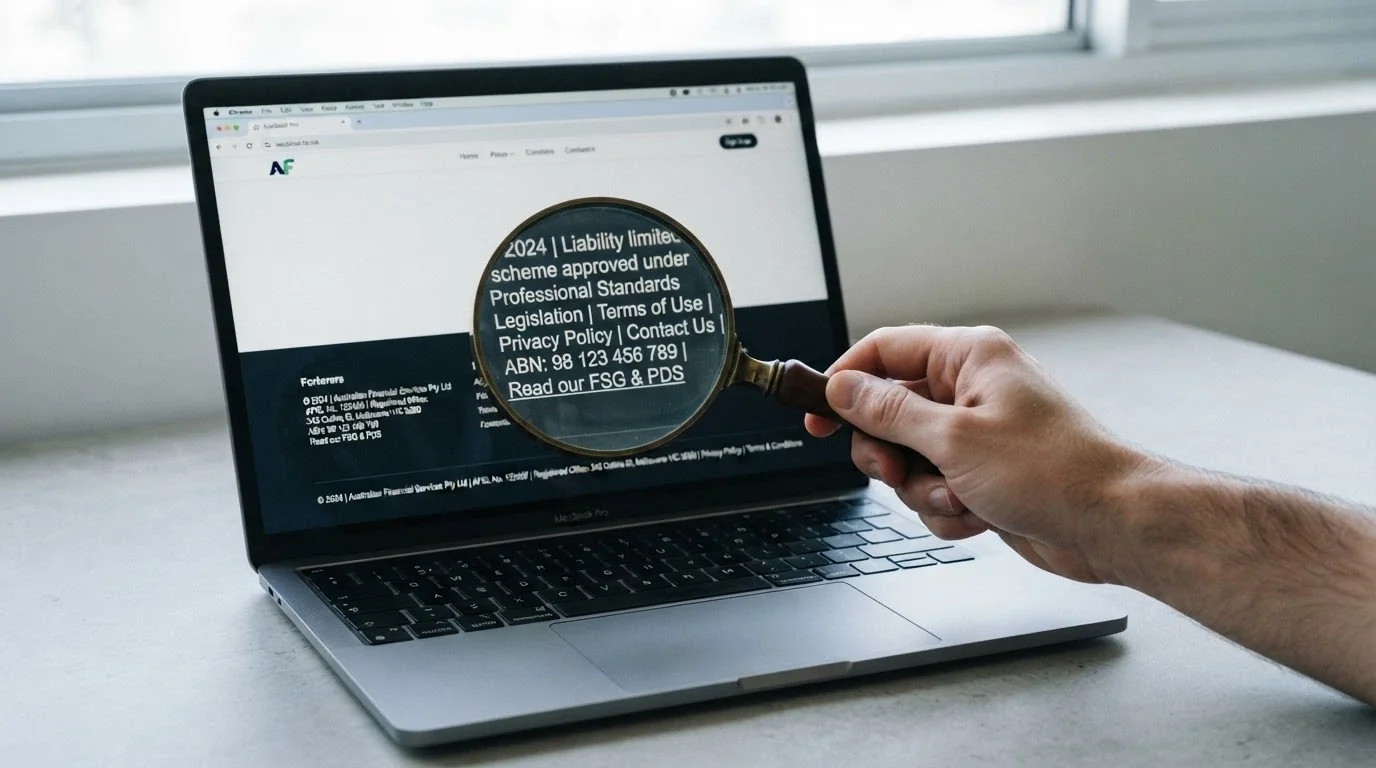 A close-up of a casino website footer showing a licence number and regulator name, with a magnifying-glass highlight